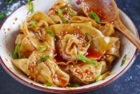 Chicken Wontons in Spicy Chili Sauce terbaru