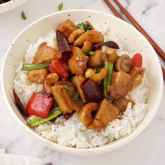 Red Curry Chicken Stir Fry with Spicy Cashew Sauce